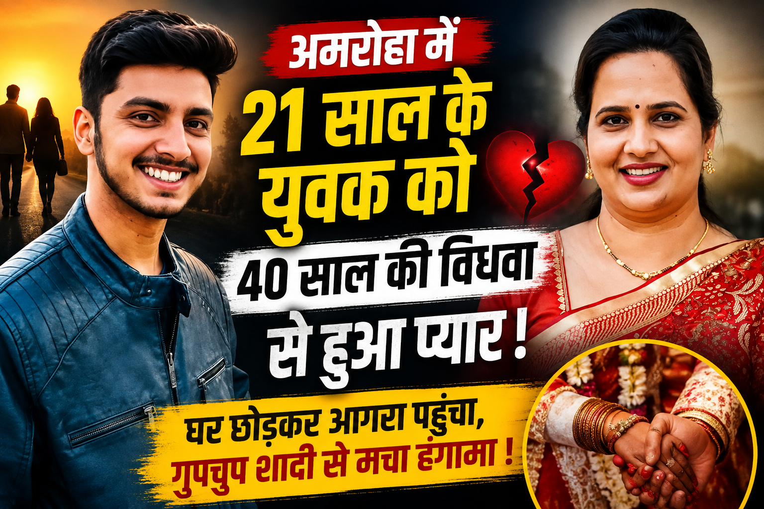 अमरोहा लव स्टोरी: 21 साल के युवक को 40 साल की विधवा से हुआ प्यार