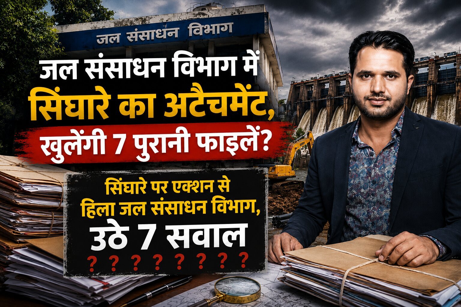 जल संसाधन विभाग में सिंघारे पर बड़ा एक्शन, उठे 7 सवाल